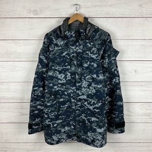 US Navy Camo Parka Gore-Tex Working Jacket Small Regular